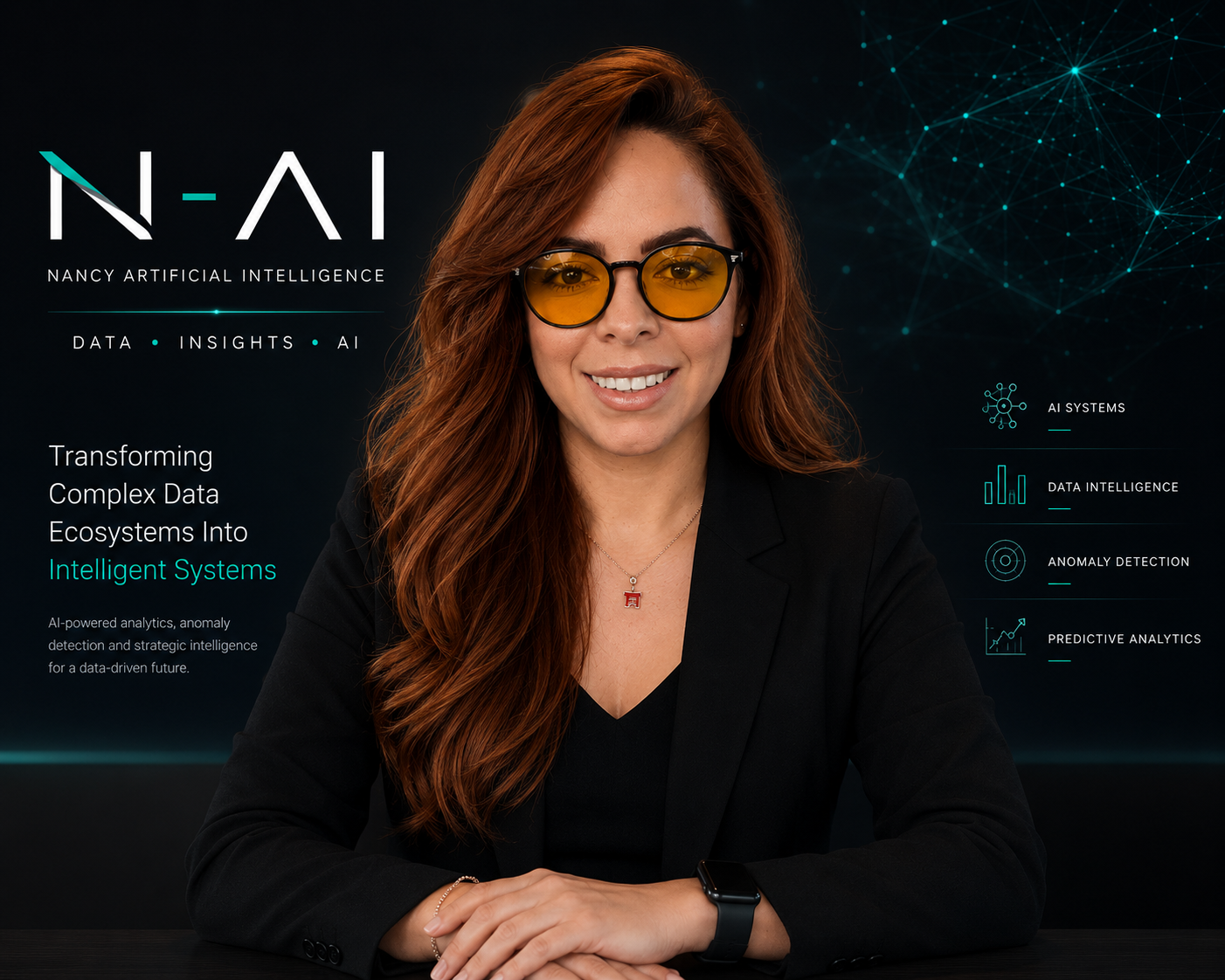Retrato de Nancy Rodríguez, fundadora de N-AI